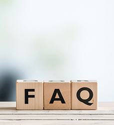 FAQ wooden letter blocks