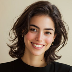 Portrait of smiling, confident woman