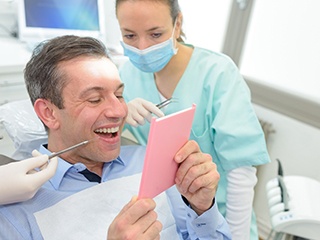 Man admiring smile in Ponte Vedra Beach