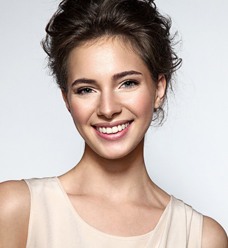 Woman with beautiful smile