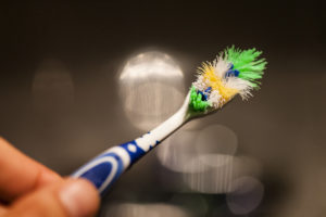 ruined toothbrush