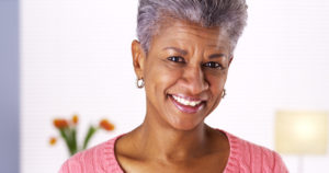 portrait of a smiling older woman