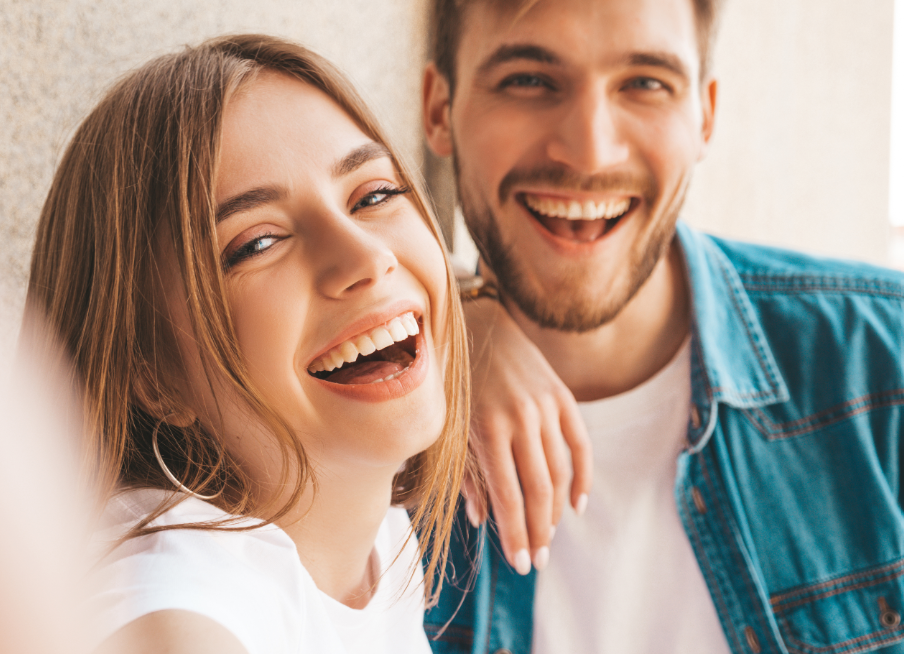Smiling couple